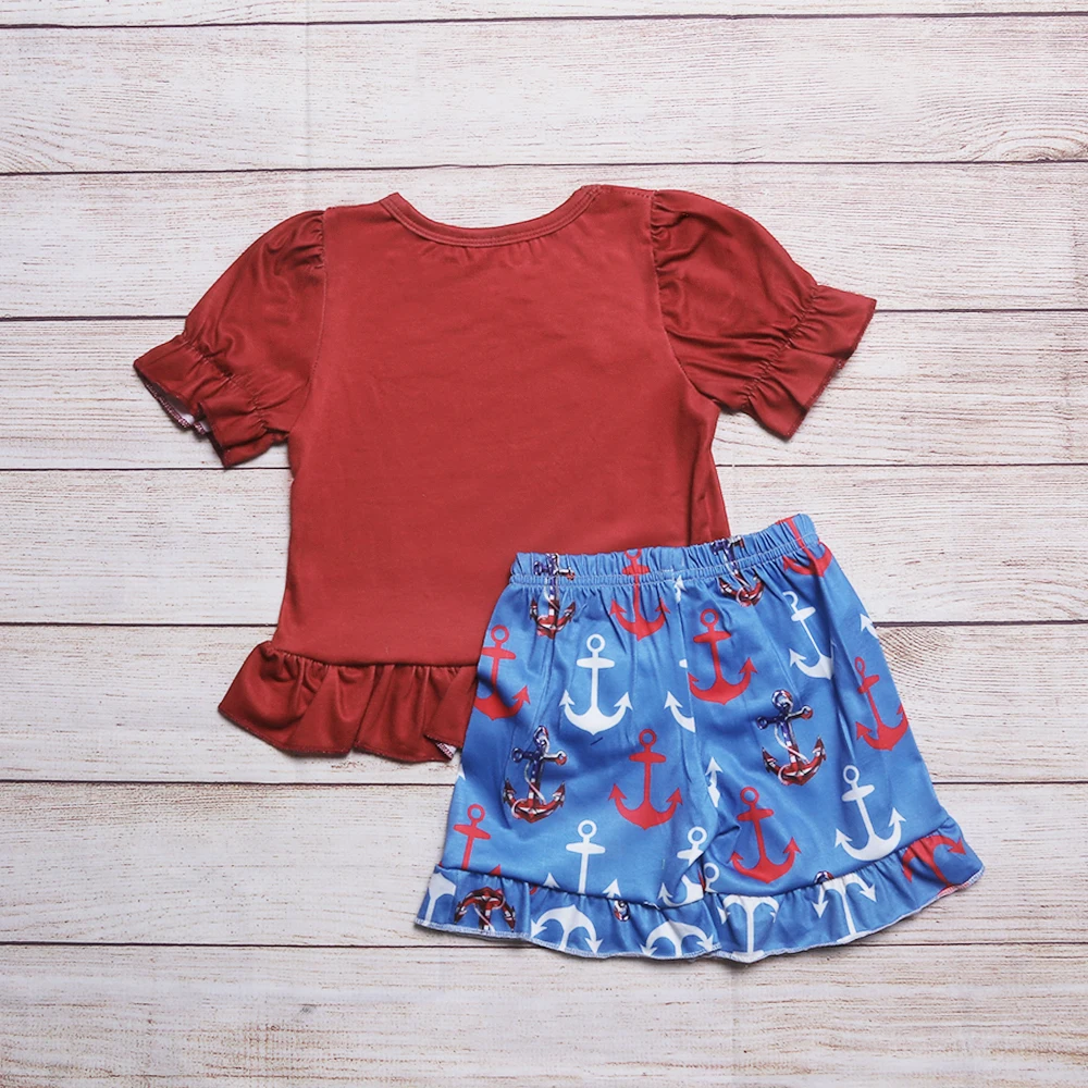 Детский хлопковый комплект одежды из 2 предметов на лето новый стиль Футболка с