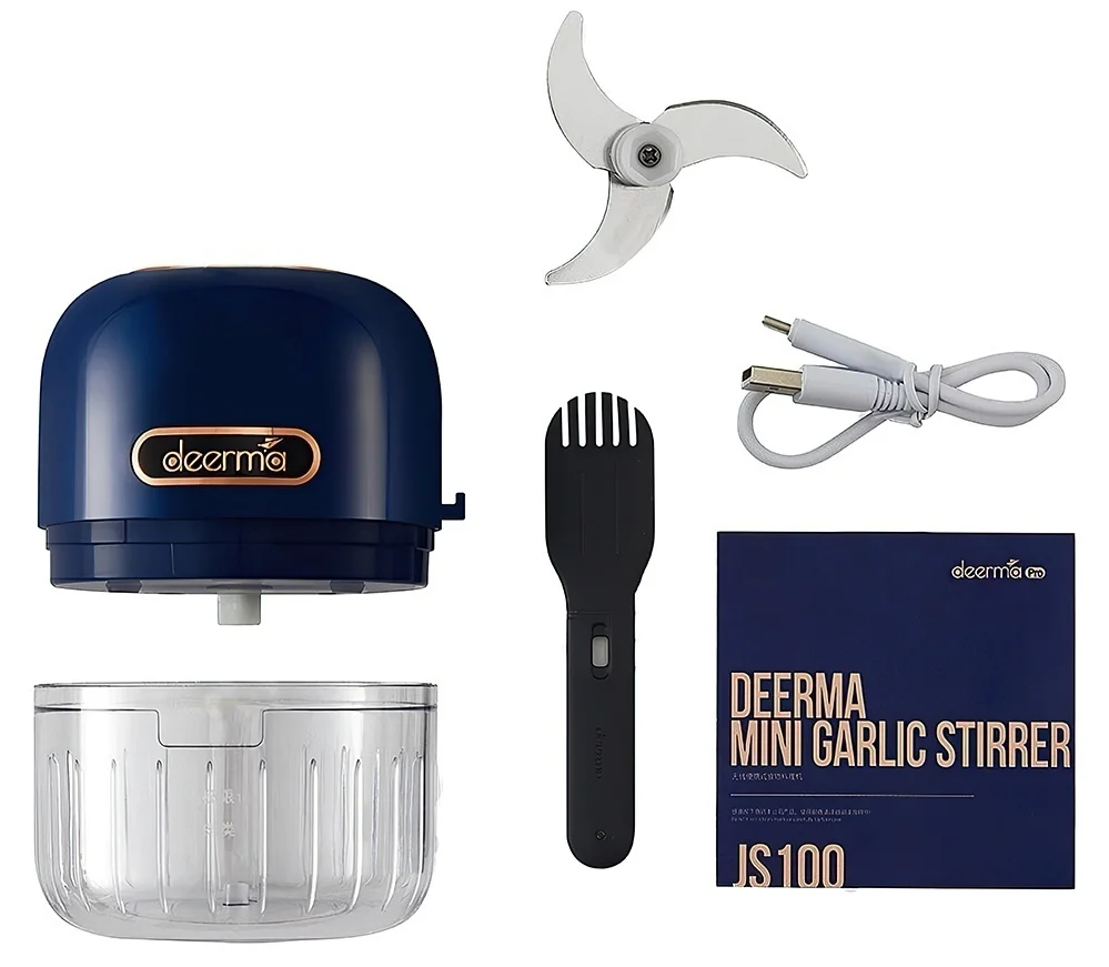 Беспроводной блендер Xiaomi Deerma Pro Mini Garlic Stirrer DEM-JS200 Blue |