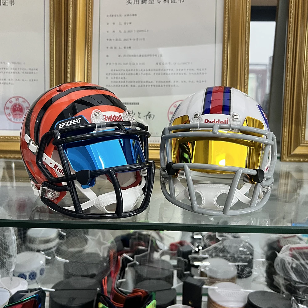 Универсальный американский мини-футбольный шлем НФЛ козырек с зажимами для
