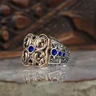 Мужское серебряное кольцо с рельефным Цирконом