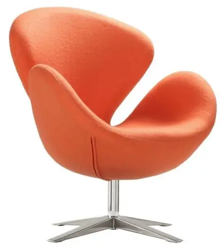 Кресло Лебединое кресло Arne Jacobsen шерсть кашемир вращающийся Цвет выбор
