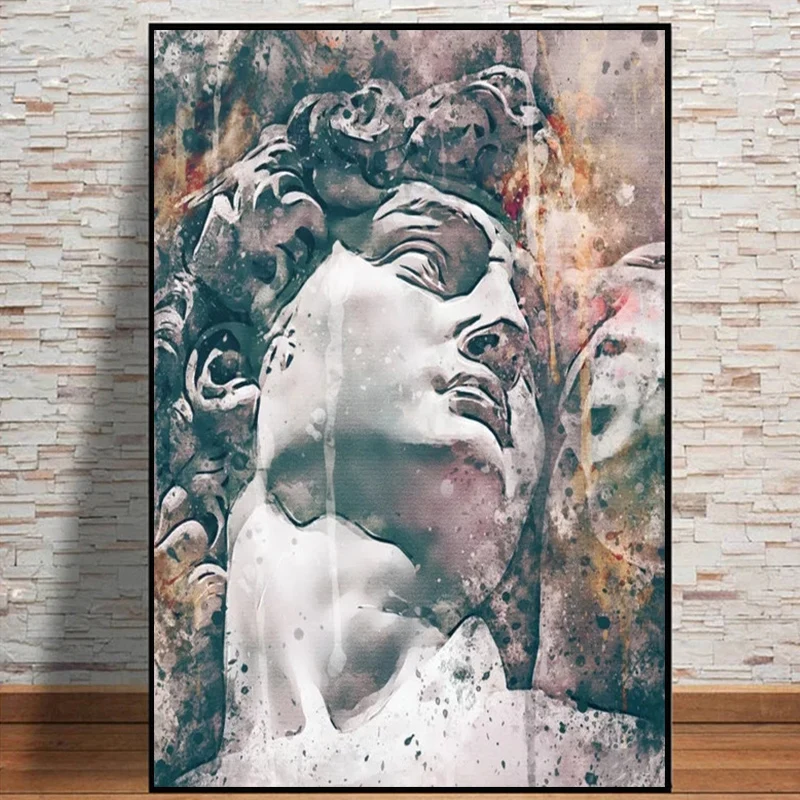 

Graffiti Statue Of David Canvas Painting Wall Art David Sculpture Posters And Prints For Living Room Modern Home Decor Cuadros