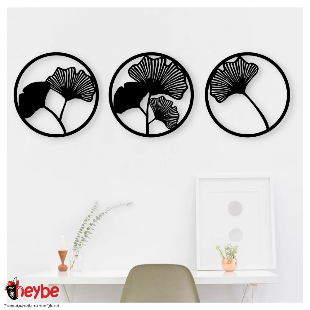 Деревянные 3 Шт. Круглые Цветы Настенное Художественное Оформление Качественные