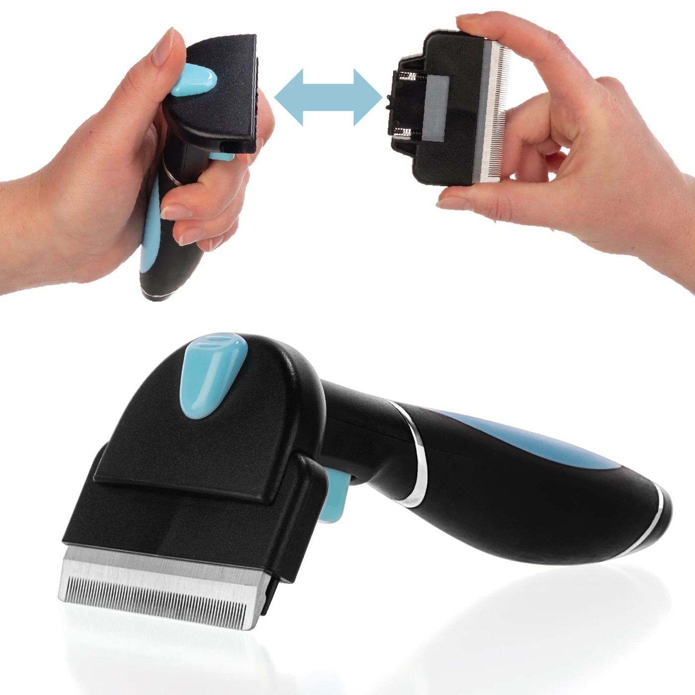 Дешеддер пуходяерка расческа не фурминатор для собак и кошек вычесывания шерсти