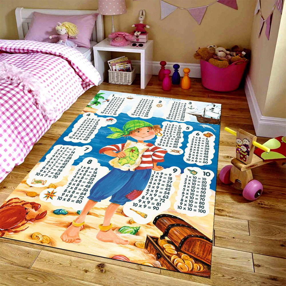 Fun Educational Treasure İsland  Kid Room Game Carpet Rug Tateme Tatami  Mat Decoration Bedroom Decor  Quarto Kilim