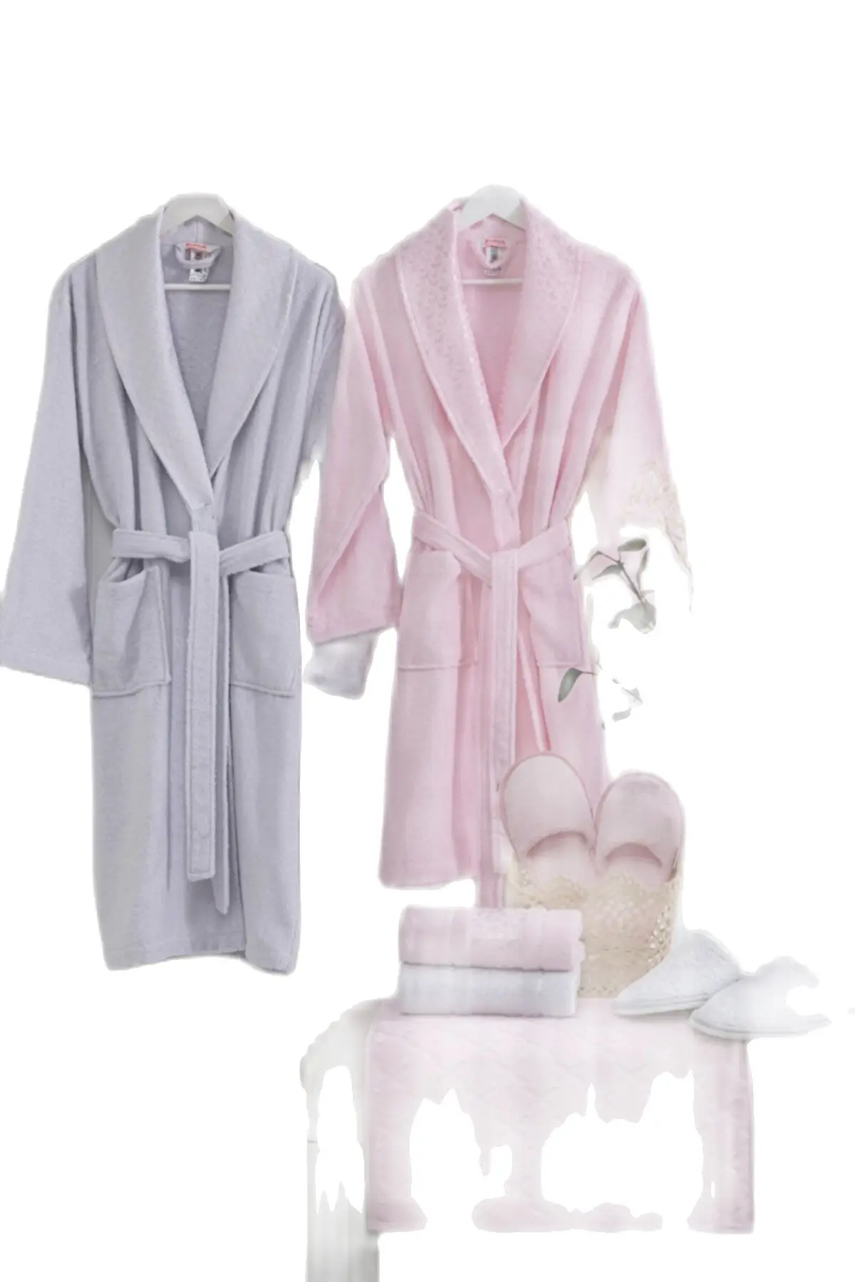 Комплект роскошного халата, набор полотенец, комплект из 100 хлопка, халат и ночная рубашка, двойной халат, двойной халат, похожий на Халат халат томдом эмпера кремовый