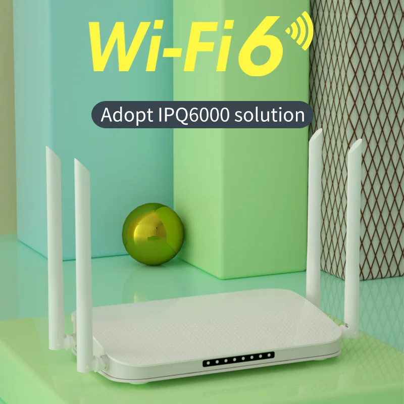 Cioswi Z200 WIFI6 Dual Band Gigabit Home Wifi 1800Mbps  Wireless Router 256MB DDR3 WIFI6 High Speed Low Delay 1WAN 3 LAN