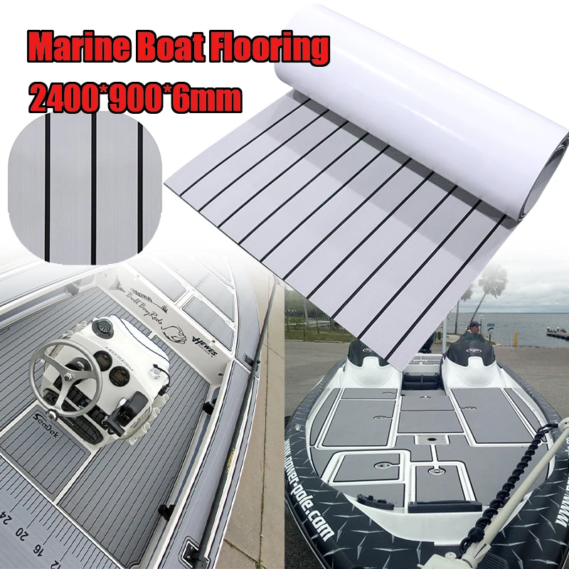 900*2400*6mm Marine Boat Flooring Eva Roll Teak Decking Sheet Anti Skid Mat Accessories