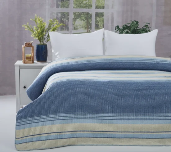 Текстильная корзина четыре сезона синее двойное одеяло и щука | Дом сад