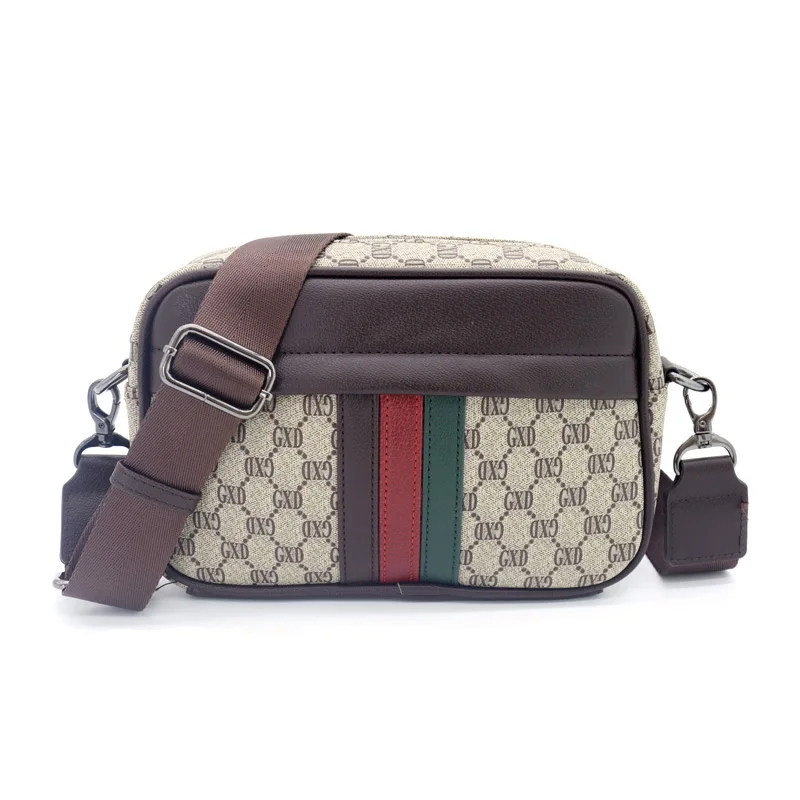

2021 New Men Messenger Crossbody Shoulder Bag Luxury Designer GXD Letters Printed Leather Casual Business Handbag Purse