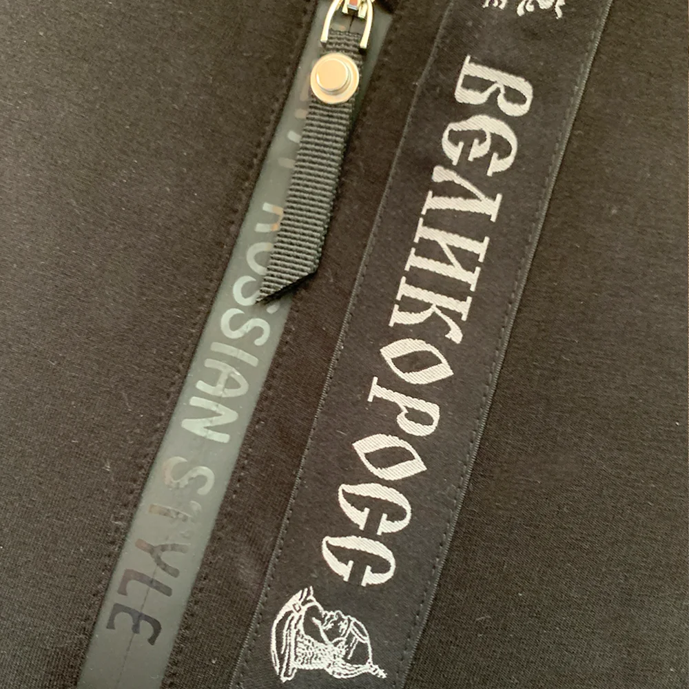 Спортивный костюм Великоросс цвета графит жаккардовые лампасы и брендовые