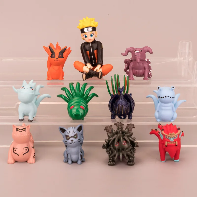 

Фигурки героев аниме Q Version, фигурки удзумаки из хвоста, Shukaku, Gyuki, Kurama, Isobu, Son Kokuo Saiken, Chomei, Shinju, 11 шт./лот