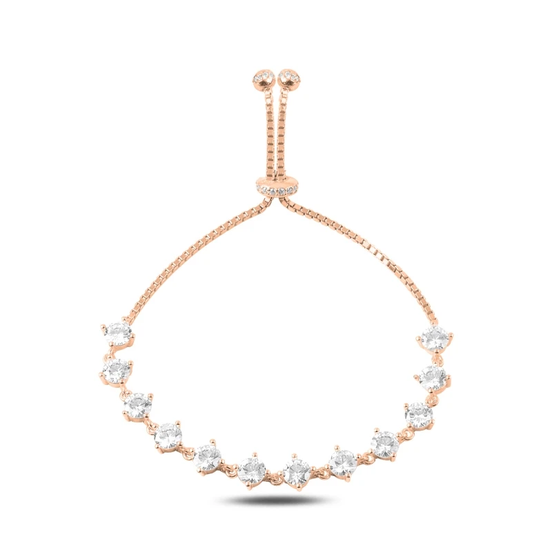 Серебряный 925 пробы циркония кубического водотока лифта браслет - купить по