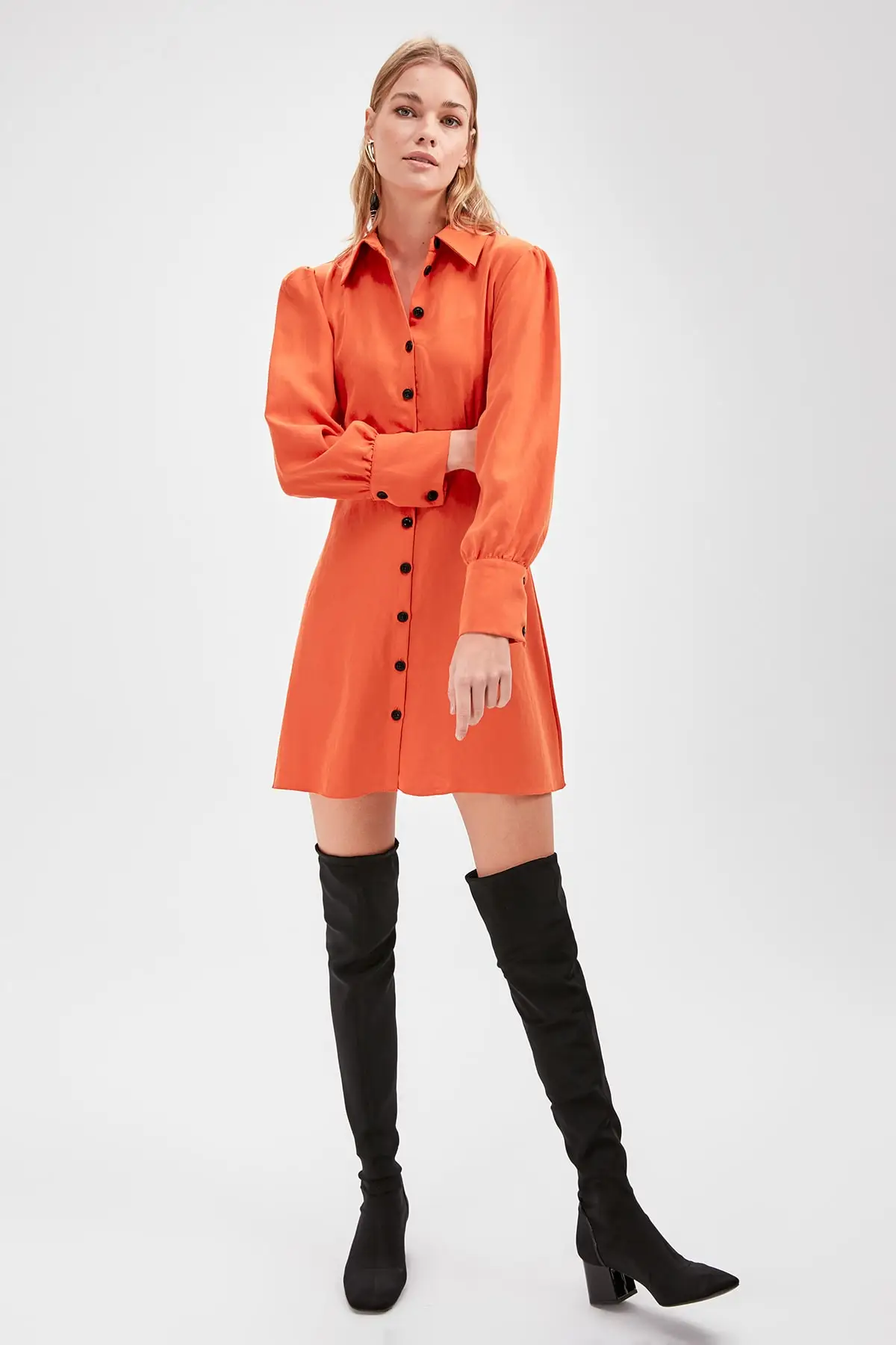 Платье на кнопках в стиле трендовой плитки TWOAW20EL0185|Женские платья| |