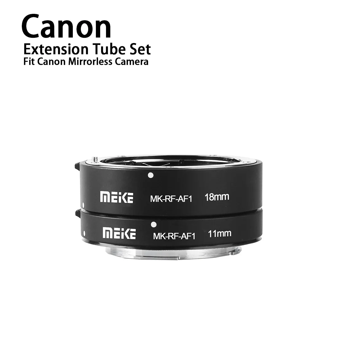 Meike MK-RF-AF1 металлический Автофокус Макро Удлинитель кольцо 11 мм 18 мм для Canon EOS R EOS RP RF серии