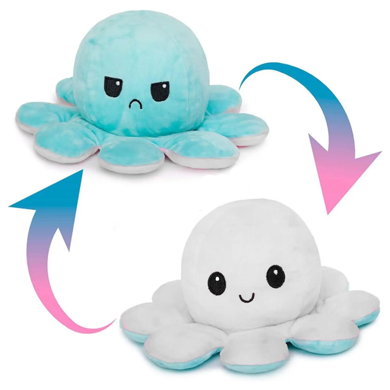 Мягкая двухсторонняя игрушка - вывернушка Осьминожка | Игрушки и хобби