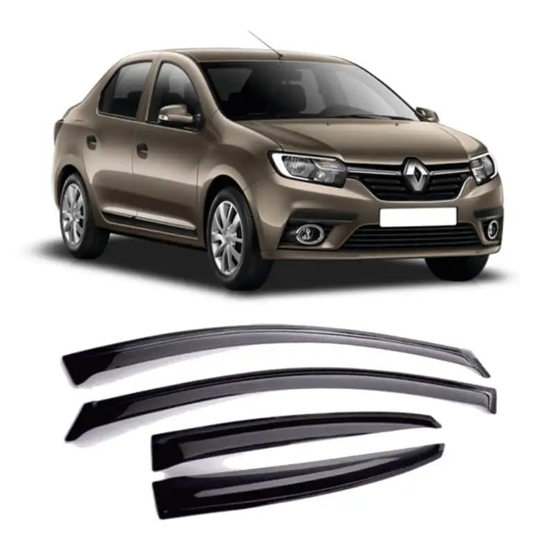 Ветровики на рено логан 2. Дефлекторы окон renault logan ii sd 2014г. Дефлекторы окон рено сандеро степвей 2. Артикул - 7711547474. Дефлекторы рено сандеро степвей 2.