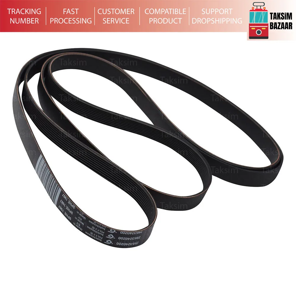 For Beko Arçelik Altus Drvs Drcs Tumble Dryer Drum Drive Belt 1967 9PHE 2953240200 | Clothes Parts