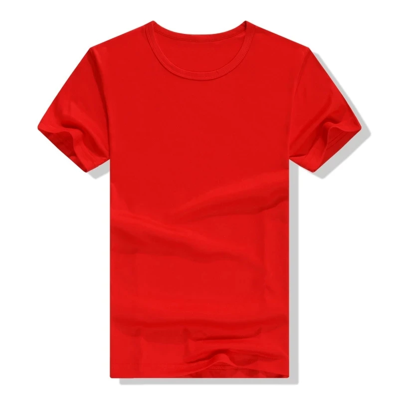 

2021 Men's T-shirt Short Sleeve Solid Color Easy to Dry and Absorb Sweat