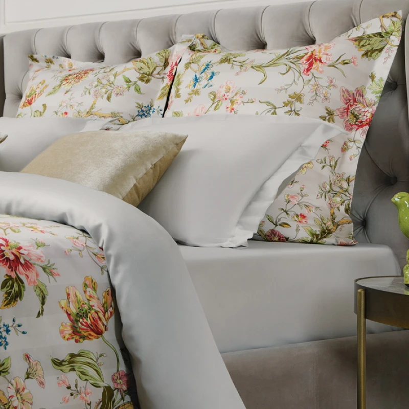 Комплект постельного белья Ecotex Новеллика Марелла 100% хлопок | Евро 1.5 сп 2 Дом и сад