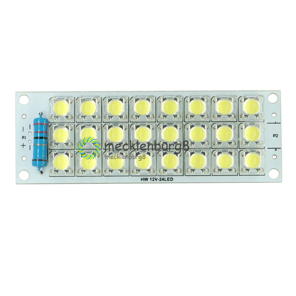 1 шт. DC 12V 24 LED супер яркий белый Piranha доска Ночные светодиодные лампы|Запасные