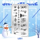 BORN PRETTY, ПЛАСТИНА ДЛЯ СТЕМПИНГА 12*6 СМ  SNOWFLAKE, 1 ШТ