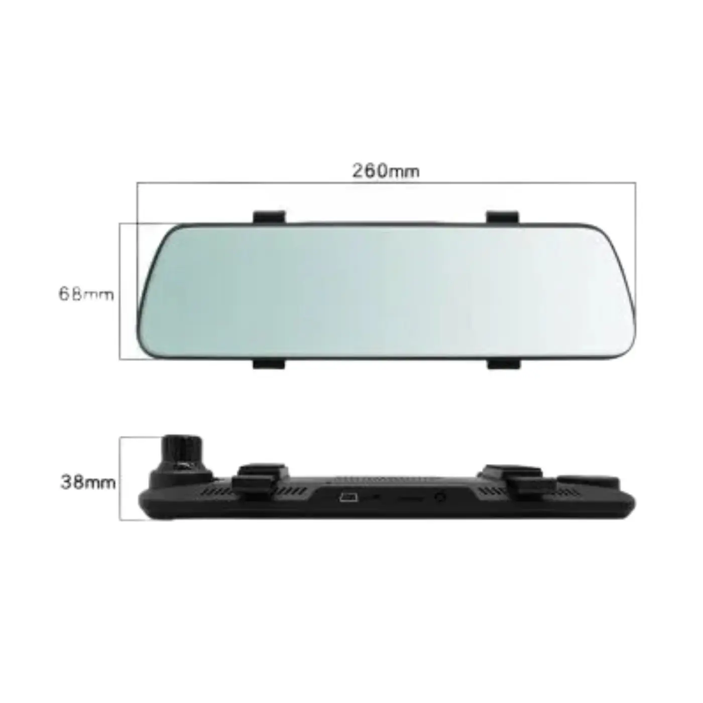 Видеорегистратор зеркало XPX ZX-828 запись видео Full HD 1920x1080 ЖК- экран 5 потоковое