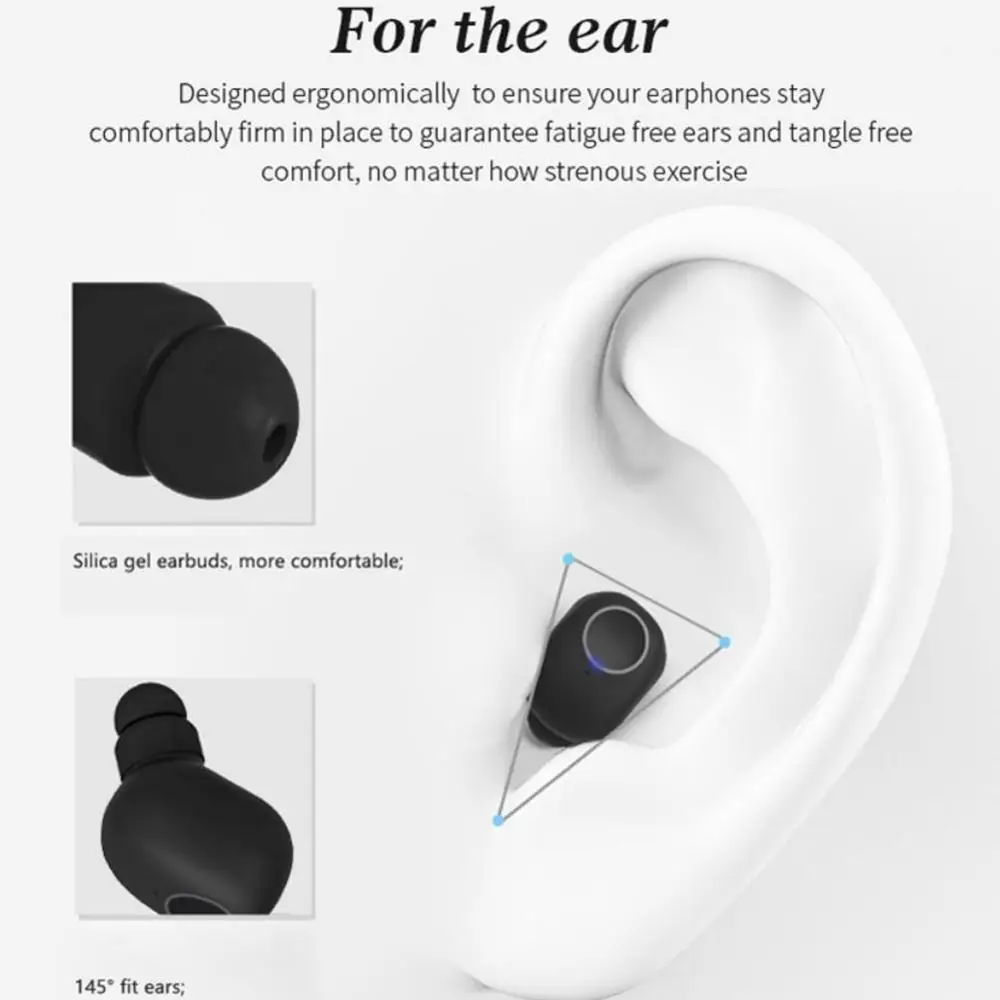 Белый Q1TWS истинные беспроводные 3D стерео Bluetooth наушники гарнитура двойной bluetooth