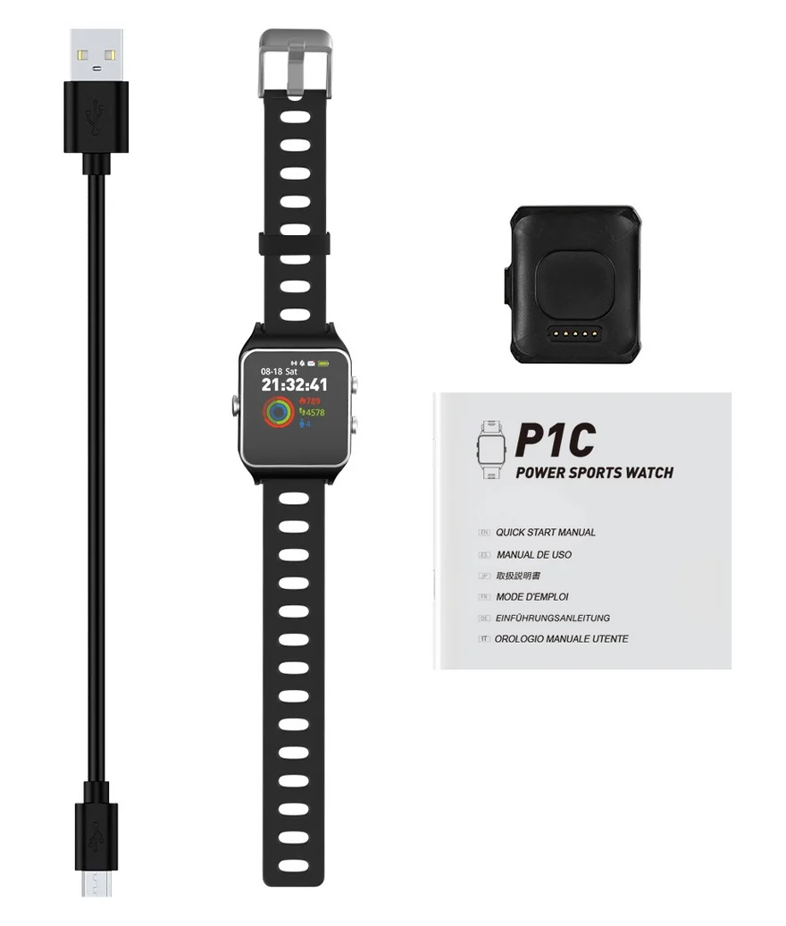 Часы CARCAM SMART WATCH P1C - BLACK | Электроника