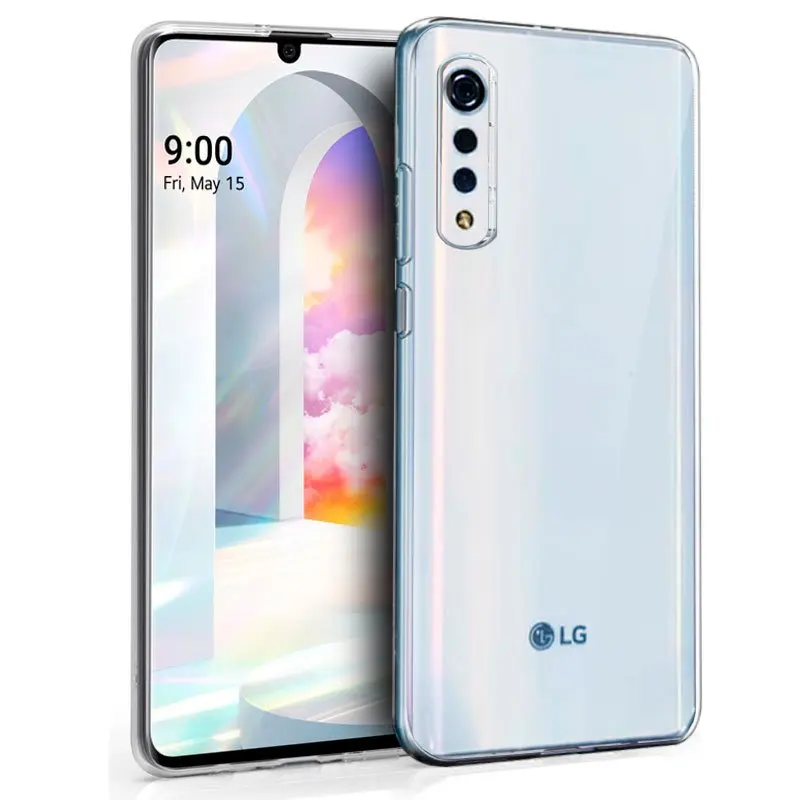 Силиконовый чехол LG Velvet прозрачный ультратонкий легкий доступные порты идеально