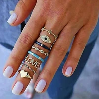 stainless steel heart rings for women heart wedding couple friends finger ring aesthetic jewelry anniversary bague femme
