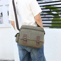 mens bag soft canvas messenger bags zipper open casual travel school shoulder crossbody pack high quality lightweight handbags
