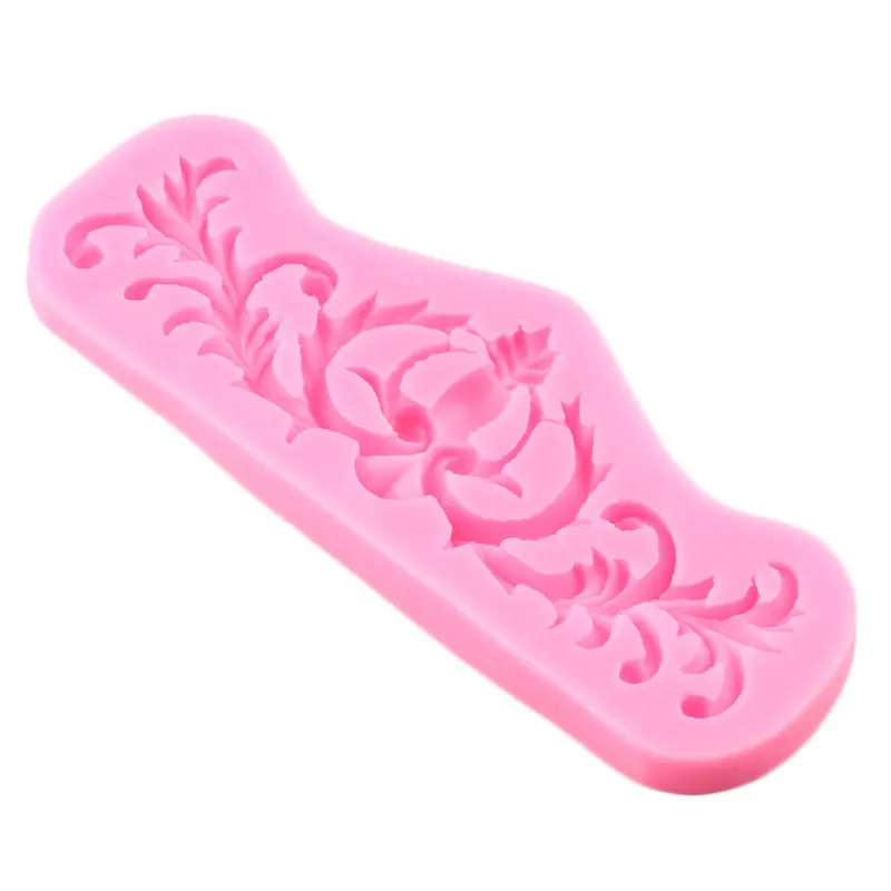 

Sugarcraft Relief Border Silicone Molds European Baroque Cupcake Topper Fondant Cake Decorating Tools Candy Clay Chocolate Mould