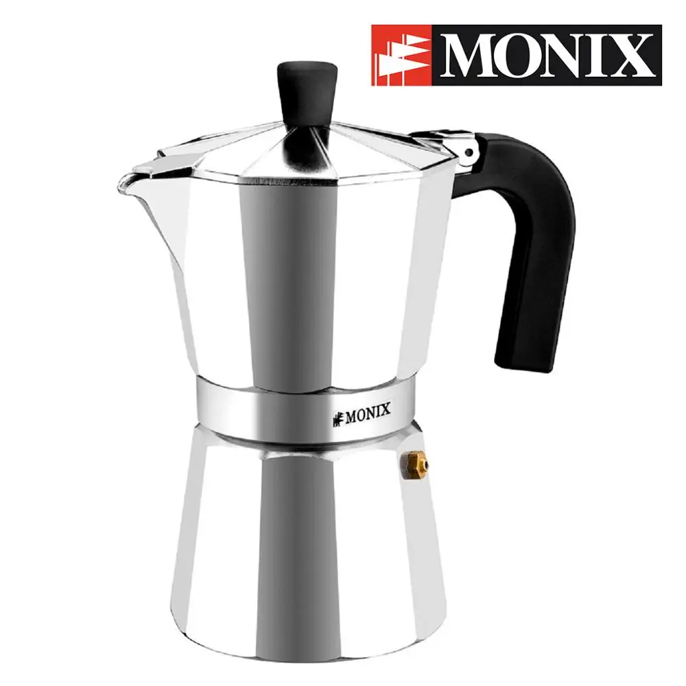 Monix Vitro Express итальянский алюминий кофейник размером от 1 до 12 чашек. Подходит для