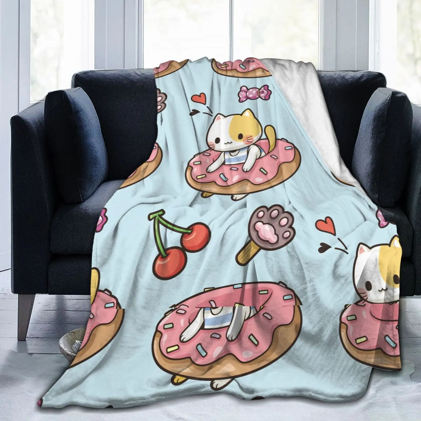 

Lovely Cartoon Decorative New Age Tie Dye Soft Cozy Fleece Blanket Dropship Wholesale Family Winter Flannel Throw Homedecor