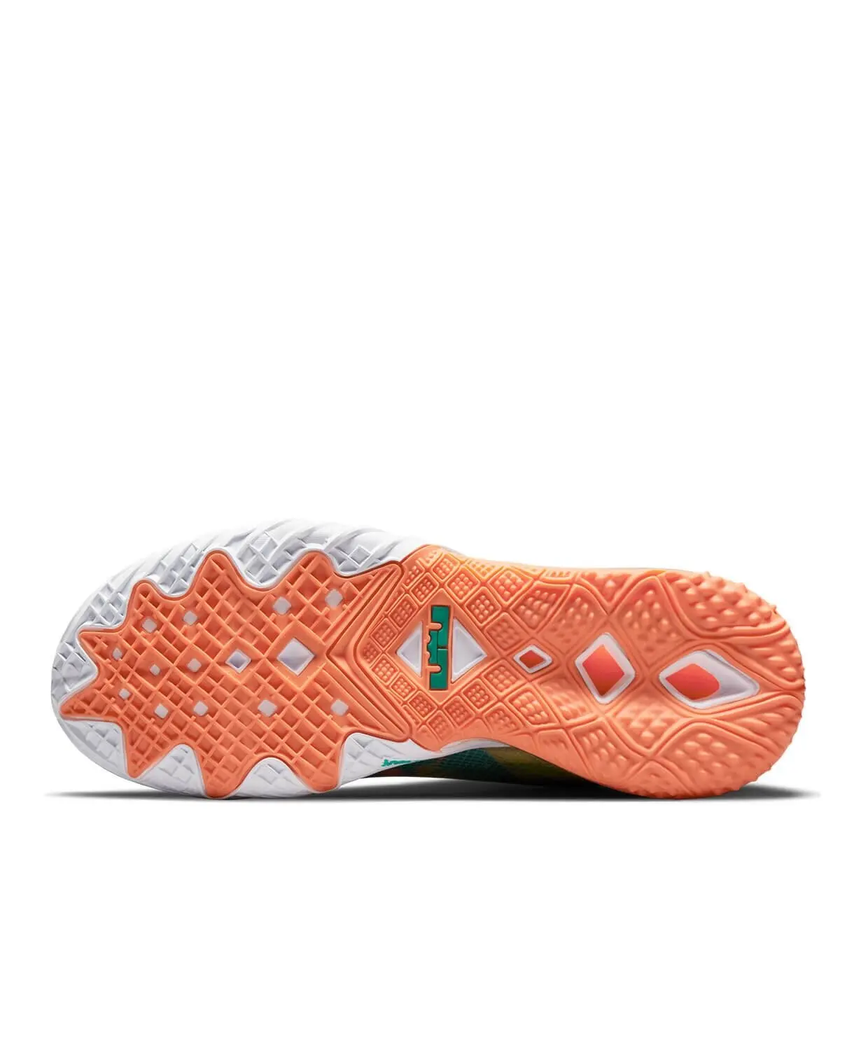 Оригинальные низкие мужские баскетбольные туфли Nike LeBron XX желтого/зеленого цвета