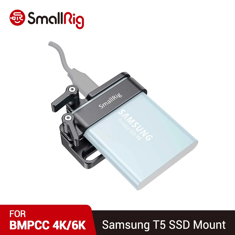 SmallRig крепление для Samsung T5 SSD DSLR камеры Rig BMPCC 4K / 6K клетки 2245B|Моноподы| |