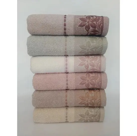 

WONDERFULSOFT TEXTURE Collection Kardelen Towel Set 6 Pcs 50X90 CM