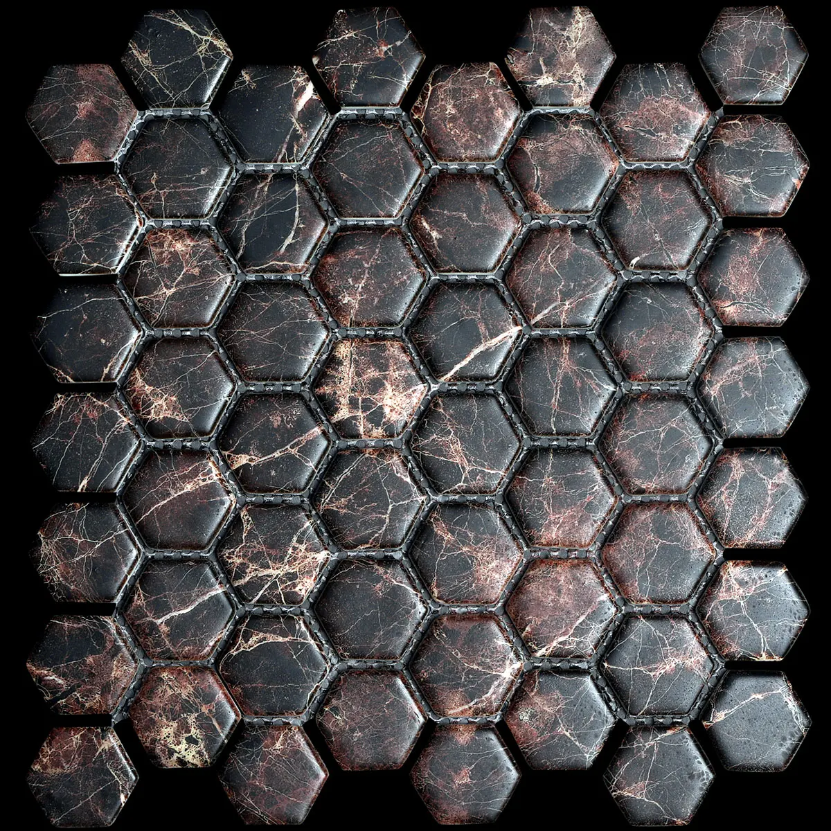 

1M2 (13 PCS TILES) Wall Mosaic Tiles