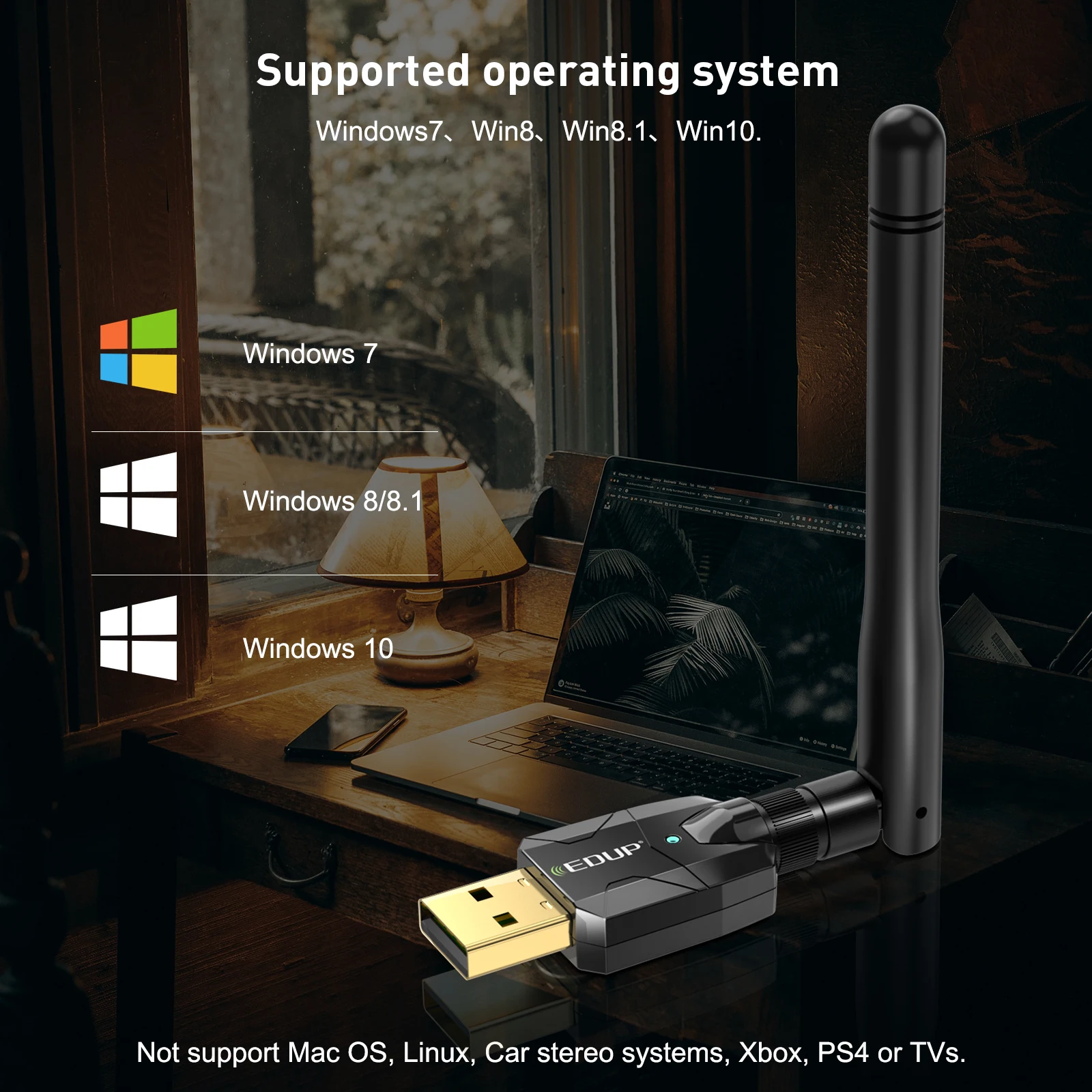 EDUP Bluetooth 5.0/4.1 USB Wireless Dongle Portable Connector Audio Music Receiver Transmitter For Computer | Компьютеры и офис