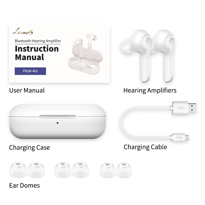 

Rechargeable Digital Hearing aids Hearing Amplifier Touch Control Free Shipping for iPhone Android Dropshipping