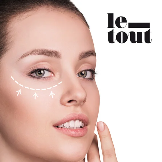LE-TOUT контур для глаз 15 мл против морщин крем темных кругов омолаживающий красота