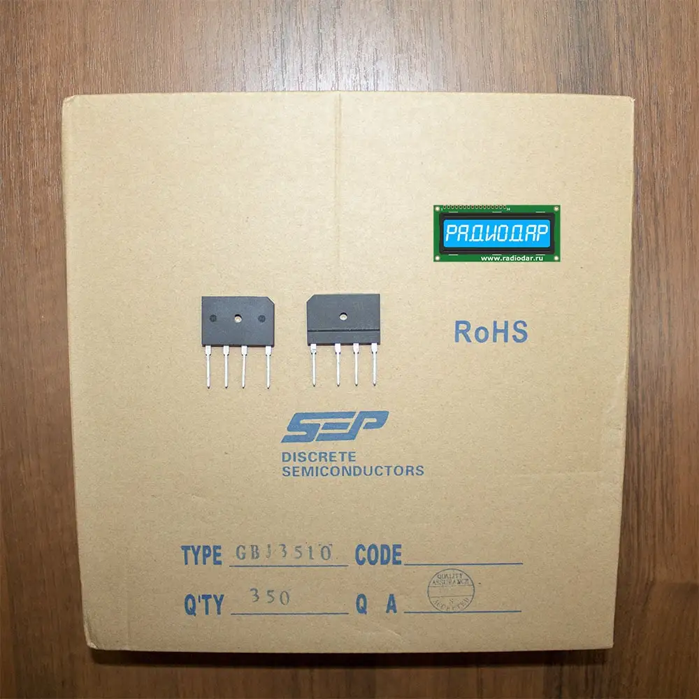 Диодный мост GBJ3510 -1000В 35А GBJ - производство SEP артикул 2117