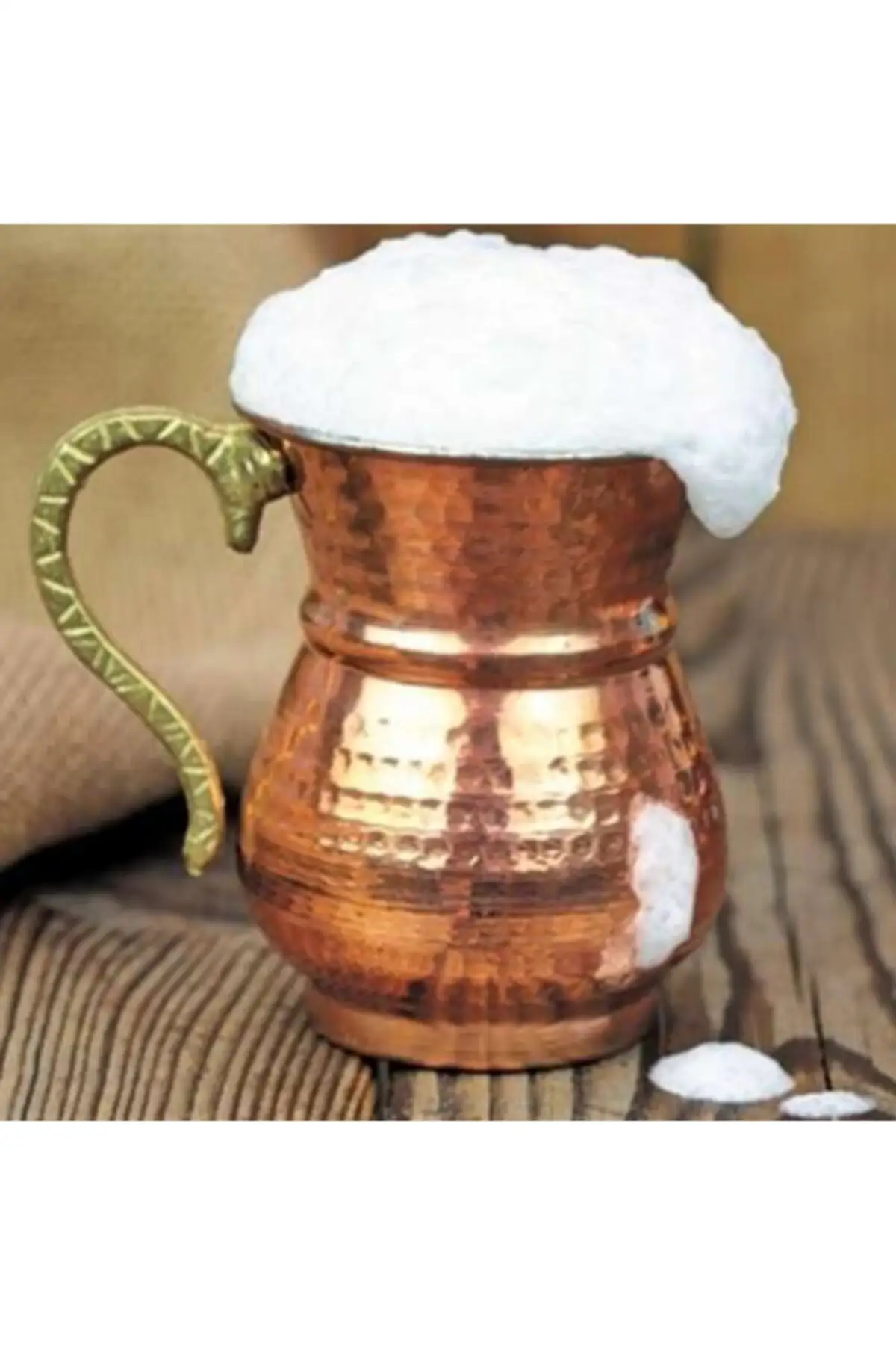 

Медная кружка с ручкой, чашка Ayran, 6 шт., кружка для путешествий по безалкогольным напиткам, пиву, кофе