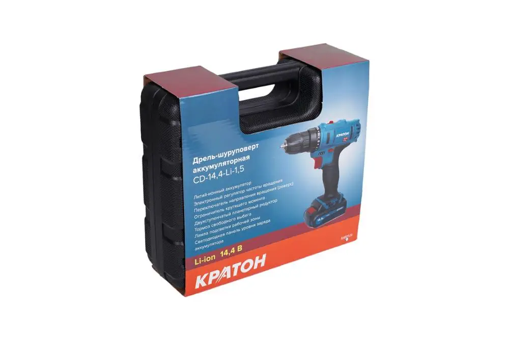 Дрель шуруповерт аккумуляторная КРАТОН CD 14 4 Li 1 5|Электрические отвертки| |