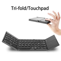 mini portable folding keyboard touchpad bluetooth russian english wireless rechargeable touchpad for windows macandroid ios