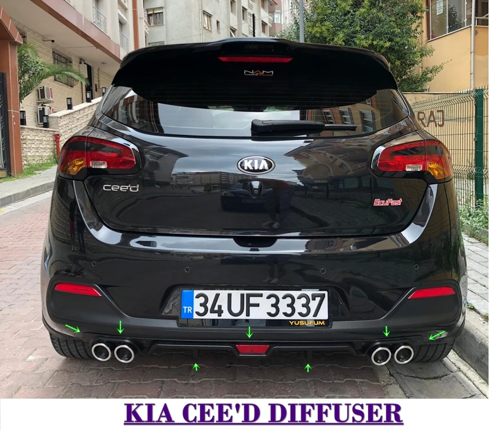 Удлинитель для заднего бампера Kia Ceed 2010 2021|Амортизаторы| |