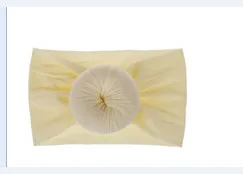 Повязка на голову с пончиками для маленьких девочек цельный тюрбан нейлоновые