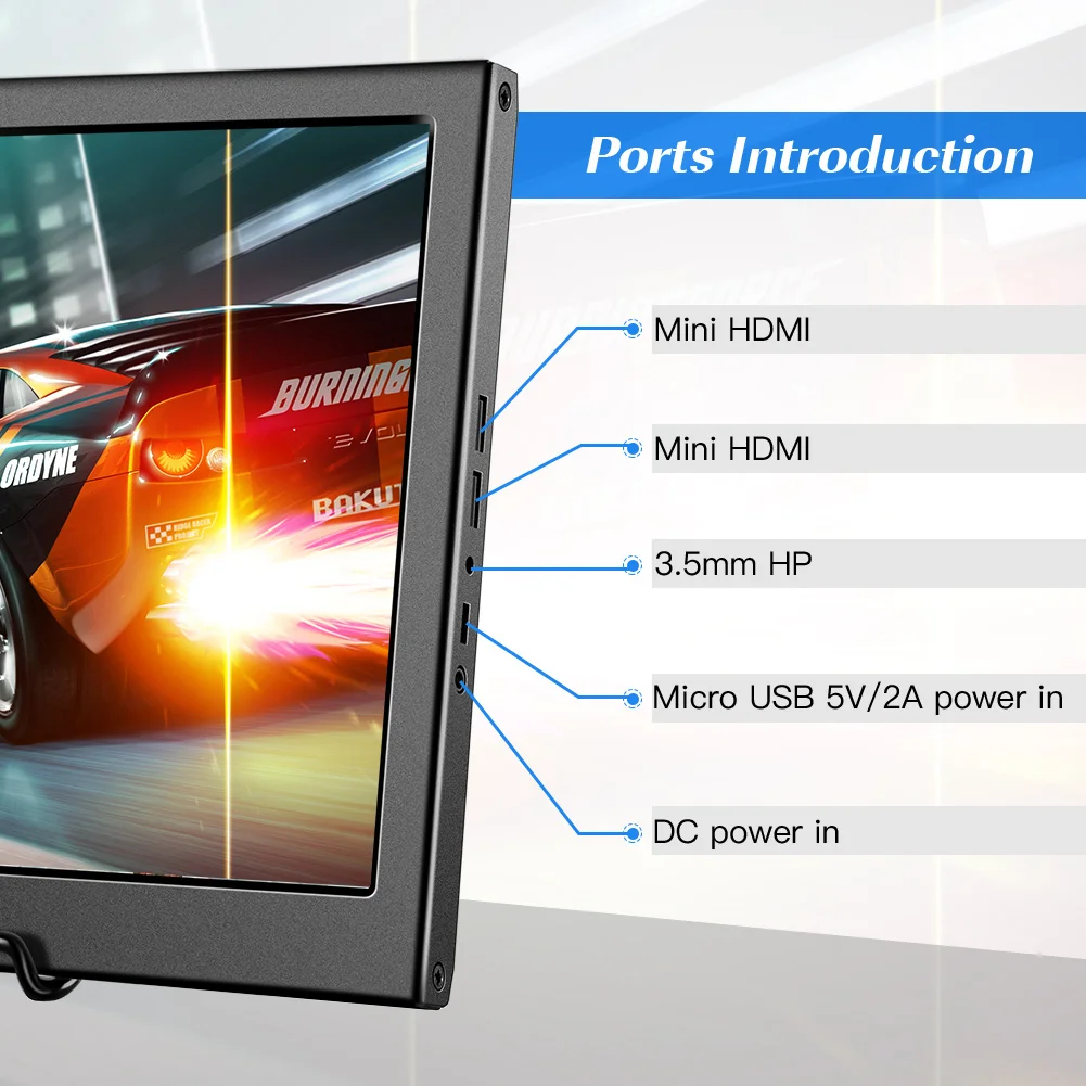 Фото Eyoyo портативный HDMI игровой монитор 13 3 дюймов IPS дисплей 1920x108 0 разрешение экран с Eyoyo портативный HDMI игровой монитор 13 3 дюймов IPS дисплей 1920x108 0 разрешение экран с