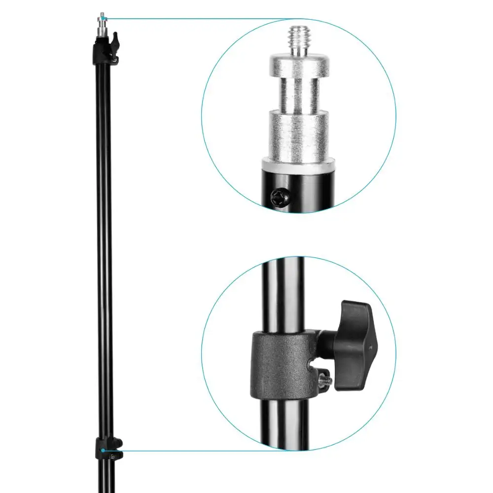 Neewer 2 Pieces Bi-color 660 LED Video Light and Stand Kit Includes:(2)3200-5600K CRI 96+ Dimmable with U Bracket Barndoor | Электроника